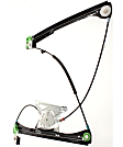 Front, Driver and Passenger Side Power Window Regulator, Without Motor