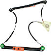 Front and Rear, Driver and Passenger Side Power Window Regulator, Without Motor
