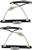 Front, Driver and Passenger Side Power Window Regulator, Without Motor