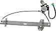 Front, Driver and Passenger Side Power Window Regulator, With Motor