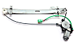 Front, Driver and Passenger Side Power Window Regulator, With Motor