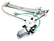 Front, Driver and Passenger Side Power Window Regulator, With Motor