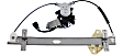 Front, Driver and Passenger Side Power Window Regulator, With Motor