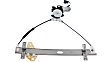 Front, Driver and Passenger Side Power Window Regulator, With Motor