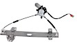 Front and Rear, Driver Side Window Regulators, Power, With Motor