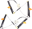 Front, Driver and Passenger Side Power Window Regulator, Without Motor