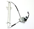 Front, Driver and Passenger Side Power Window Regulator, With Motor
