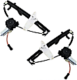 Rear, Driver and Passenger Side Power Window Regulator, Without Motor