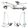 Front and Rear, Driver and Passenger Side Power Window Regulator, With Motor