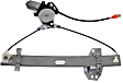 Rear, Driver and Passenger Side Power Window Regulator, With Motor