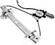 Rear, Driver and Passenger Side Power Window Regulator, With Motor