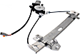 Rear, Driver and Passenger Side Power Window Regulator, With Motor
