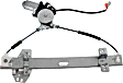Rear, Driver and Passenger Side Power Window Regulator, With Motor