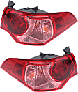 Driver and Passenger Side, Outer Halogen Tail Light, With bulb(s), OE Replacement