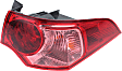 Driver and Passenger Side, Outer Halogen Tail Light, With bulb(s), OE Replacement