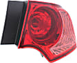 Driver and Passenger Side, Outer Halogen Tail Light, With bulb(s), OE Replacement