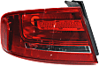Driver and Passenger Side, Outer Halogen Tail Light, Without bulb(s), OE Replacement