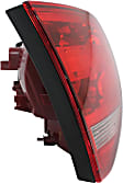 Driver and Passenger Side, Inner and Outer Halogen Tail Lights, Without Bulbs