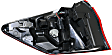 Passenger Side, Inner and Outer Tail Lights, with Bulb, Halogen, Mounts on Body