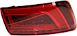 Driver and Passenger Side, Inner and Outer Tail Lights, with Bulbs, LED, Mounts on Body