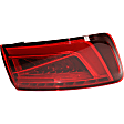 2016 Audi S3 - Driver Side, Inner And Outer LED Tail Light, With bulb(s), OE Replacement