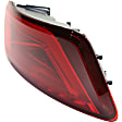 2016 Audi S3 - Driver Side, Inner And Outer LED Tail Light, With bulb(s), OE Replacement