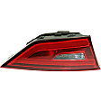 2016 Audi S3 - Driver Side, Inner And Outer LED Tail Light, With bulb(s), OE Replacement