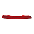 Rear, Driver and Passenger Side Bumper Reflector - Red Lens