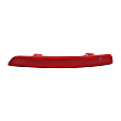 Rear, Driver and Passenger Side Bumper Reflector - Red Lens