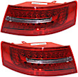 Driver and Passenger Side, Outer Halogen Tail Light, Without bulb(s), OE Replacement