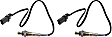 Before Catalytic Converter, Driver and Passenger Side Oxygen Sensors, 5-wire, Wideband sensor