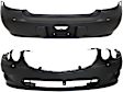 Front and Rear Primed Bumper Cover