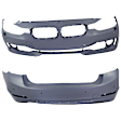 Sedan Front and Rear Primed Bumper Cover