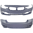 Sedan Front and Rear Primed Bumper Cover
