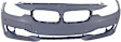 Sedan Front and Rear Primed Bumper Cover Base 2.0L, 4Cyl