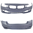 Sedan Front and Rear Primed Bumper Cover
