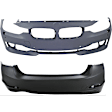 Sedan Front and Rear Primed Bumper Cover