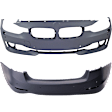 Sedan Front and Rear Primed Bumper Cover