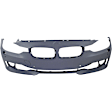 Sedan Front and Rear Primed Bumper Cover
