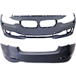 Sedan Front and Rear Primed Bumper Cover