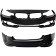 Sedan Front and Rear Primed Bumper Cover
