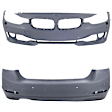 Sedan Front and Rear Primed Bumper Cover