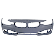Sedan Front and Rear Primed Bumper Cover Base 2.0L, 4Cyl