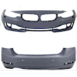Sedan Front and Rear Primed Bumper Cover