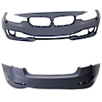 Sedan Front and Rear Primed Bumper Cover