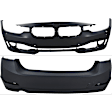 Sedan Front and Rear Primed Bumper Cover Base 2.0L, 4Cyl, CAPA Certified