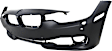 Sedan Front and Rear Primed Bumper Cover Base 2.0L, 4Cyl, CAPA Certified