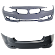 Sedan Front and Rear Primed Bumper Cover