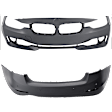 Sedan Front and Rear Primed Bumper Cover