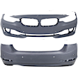 Sedan Front and Rear Primed Bumper Cover